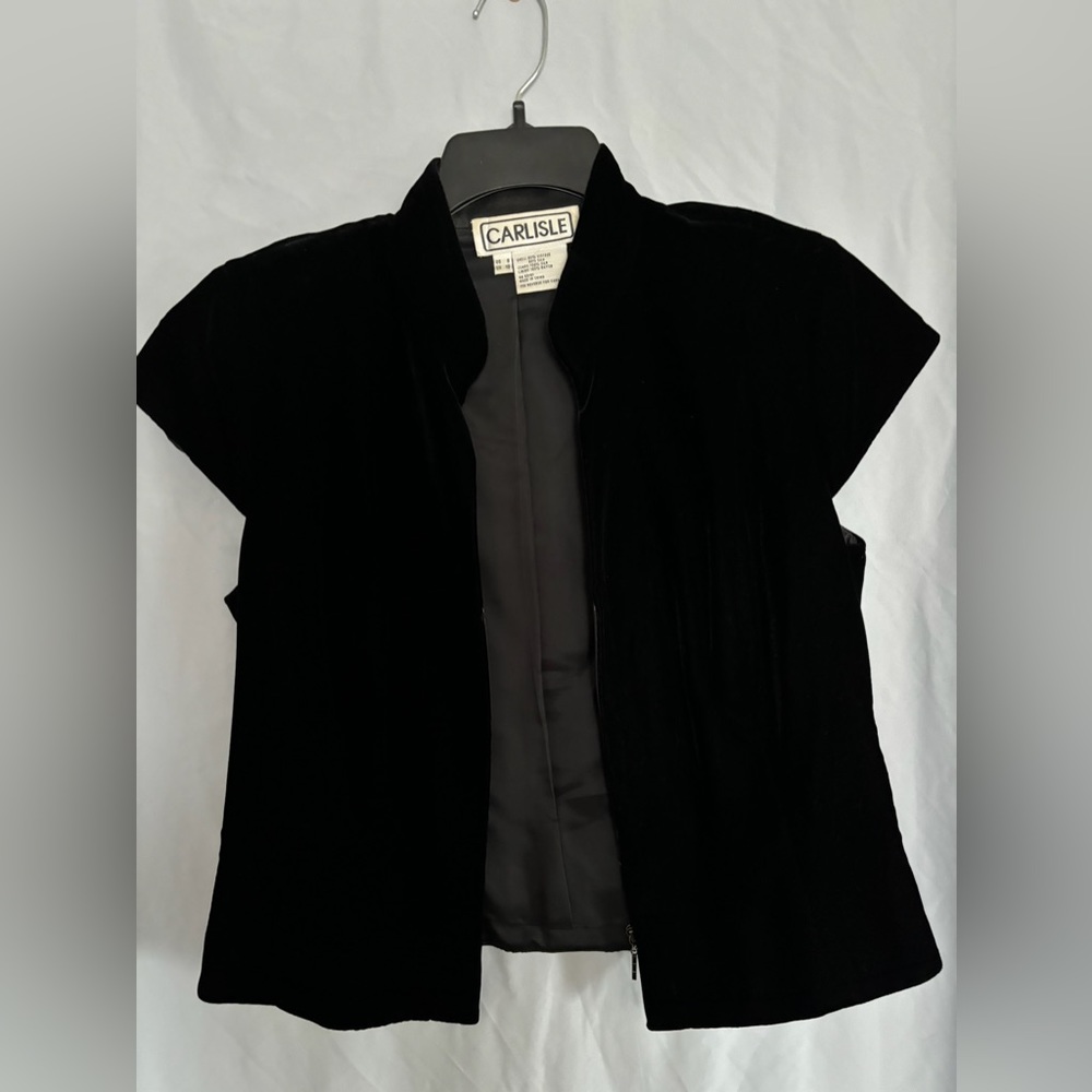 Velvet, zipper up